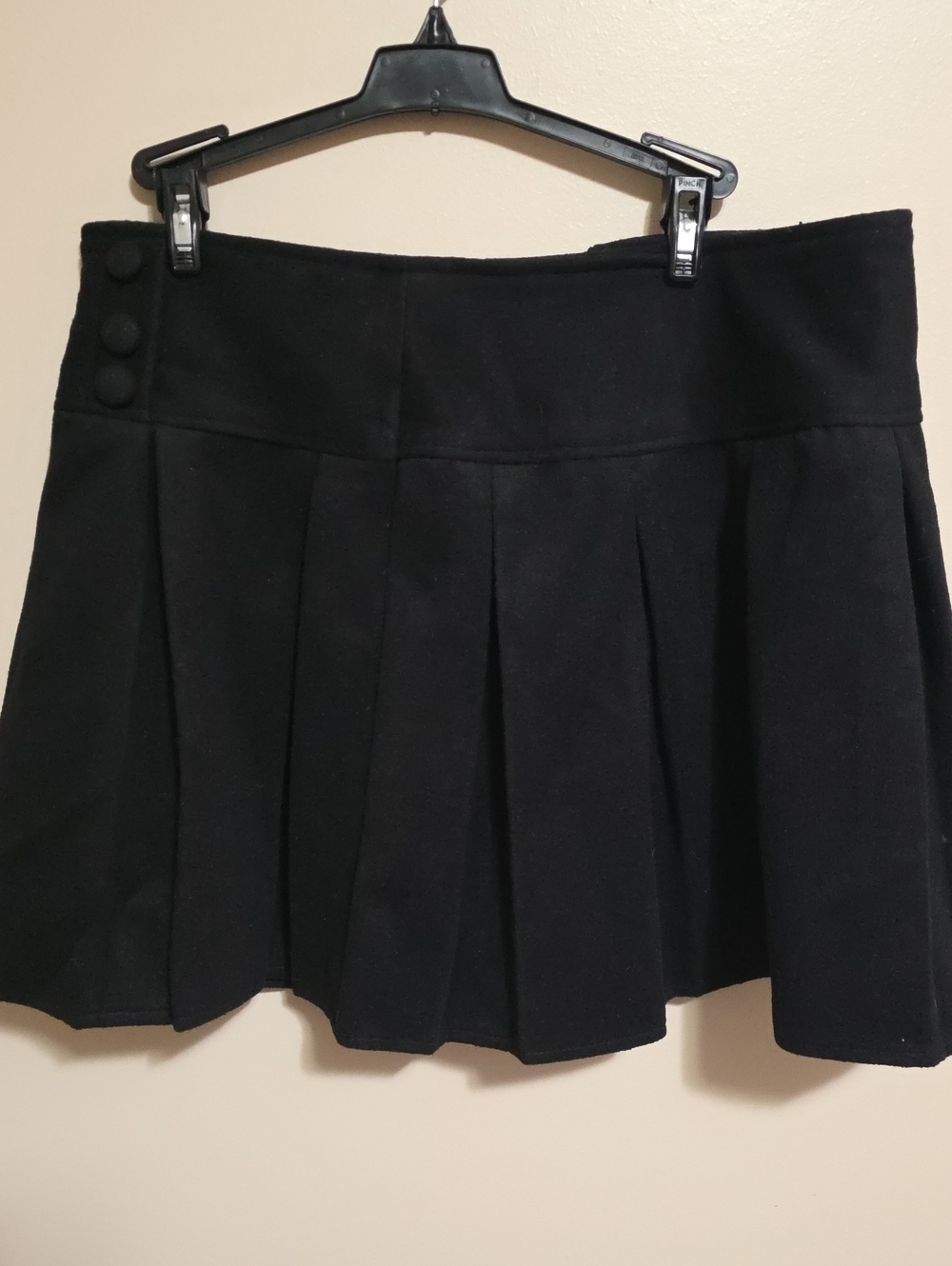 Black Pleated Mini Skirt - Women's Classic A-Line
